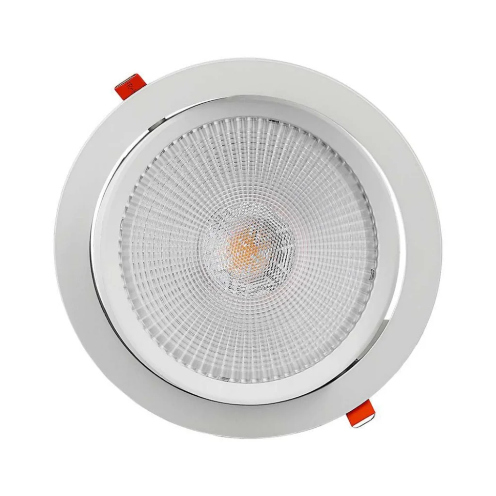 Faretto Led Da Incasso Orientabile 30W Cob Caldo 3000K Diametro 225mm Foro 195mm Chip Samsung SKU-21845 - Image 6