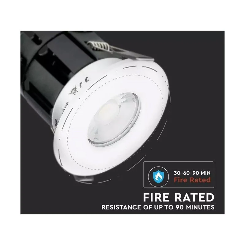 Faretto Led da Incasso Rotondo 10W CCT IP65 Bluetooth Dimmerabile Resistente al Fuoco 90 Minuti SKU-1424 - Image 4