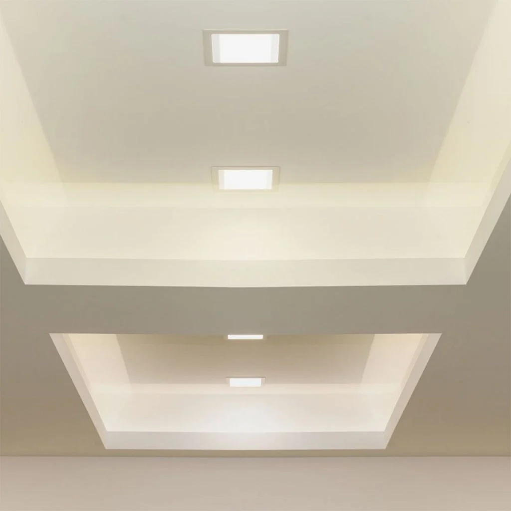 Faretto Pannello Led Da Incasso Quadrato 6W Bianco Neutro 120x120mm SKU-4864 - Image 4