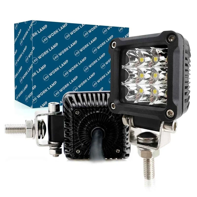 Faro Led da Lavoro Led Work Light Lampada Supplementare Quadrato 2'' 27W 2700LM 12V 24V IP67 6000K - Image 3