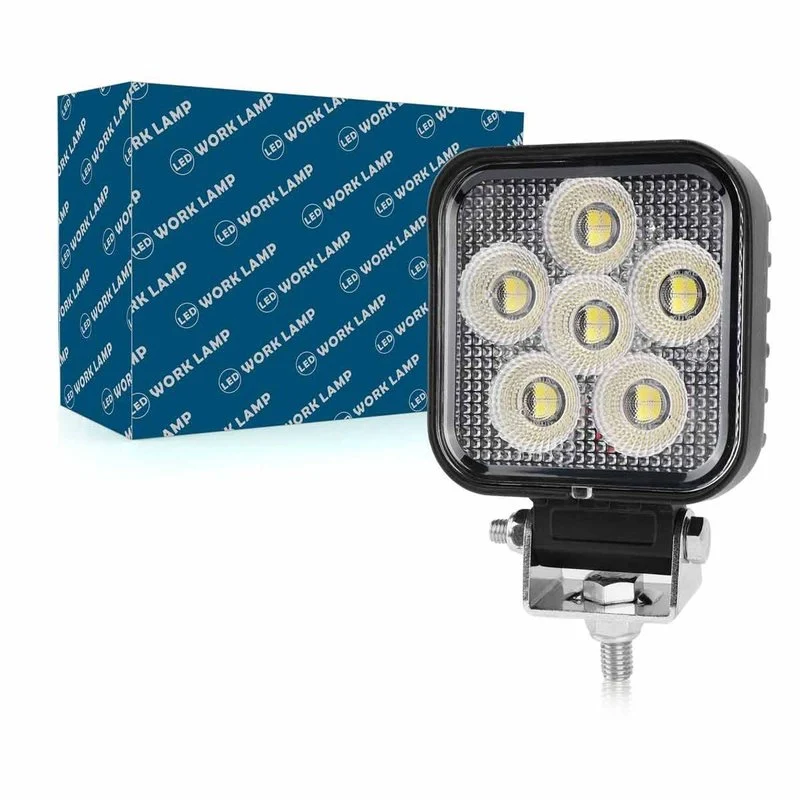 Faro Led da Lavoro Led Work Light Lampada Supplementare Quadrato 3'' 24W 2400LM 12V 24V IP67 6000K - Image 3