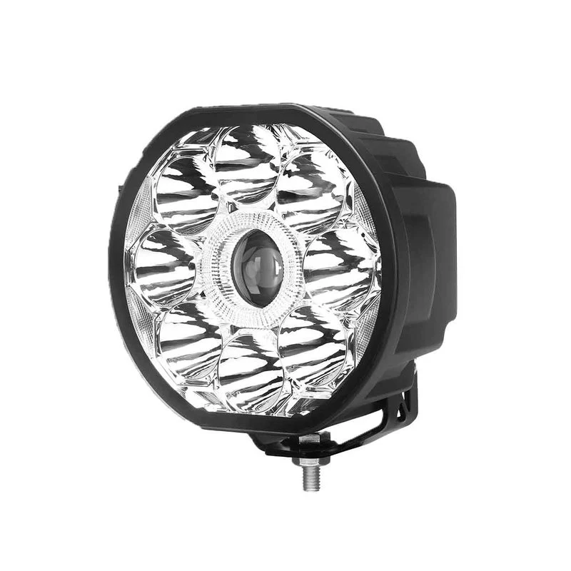 Faro Led Fuoristrada Rotondo 6'' 80W 8000LM + Frecce Arancione 10W 12V 24V IP67 6000K Omologato E-Mark - Image 2