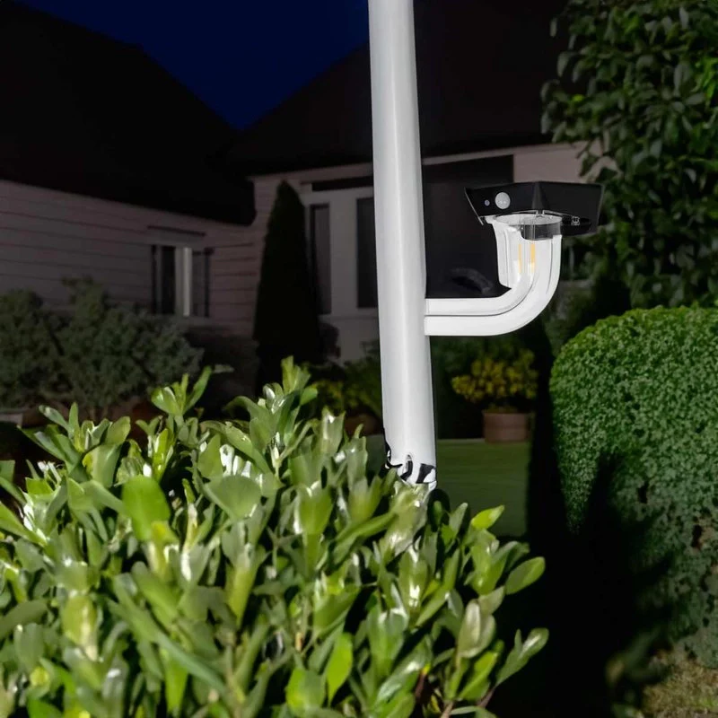 Faro Led Solare Da Parete 1,2W 120LM 3000K Rotondo Trasparente Interrrutore 3 Modalità - Image 6