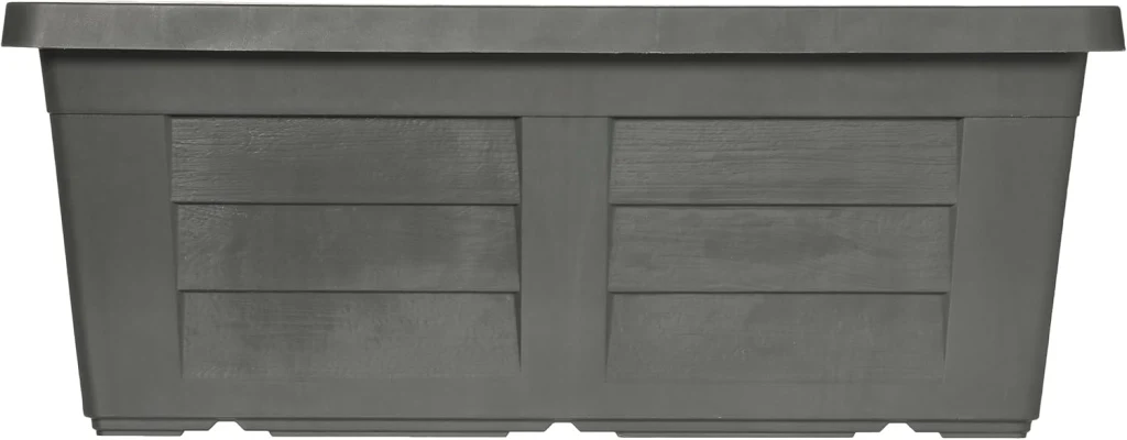 FIORIERA RETTANGOLARE cm  40 x 21,5 x 17 - antracite (con sottovaso)  - BAMA - Image 4