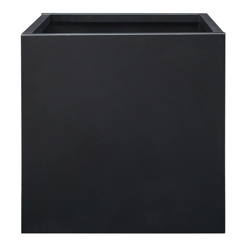 Fioriera Vaargel in Acciaio Portafiori 60x60x60 cm - Nero casa.pro - Image 4