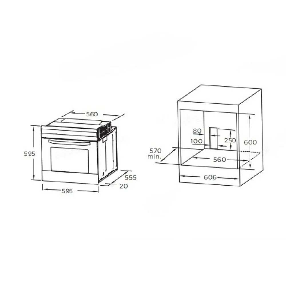 Forno statico Midea MO704STX 70 litri doppia manopola classe A nero inox - Image 4