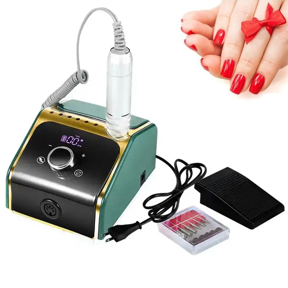 Fresa Elettrica per Unghie Lima Professionale Manicure Pedicure 6 Accessori 50 W - Image 2