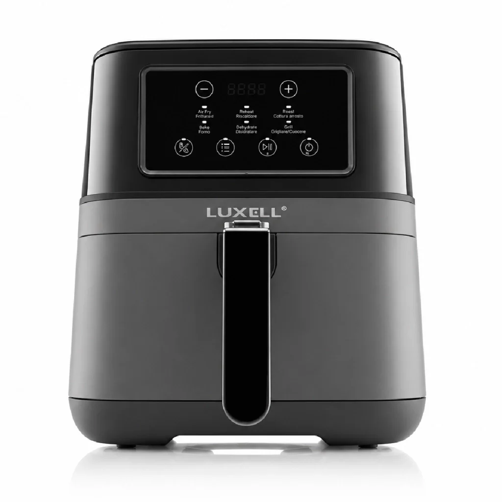 Friggitrice ad Aria 7.5 Litri 1850W Digitale Led 6 Programmi Senza Olio Nero - Image 6