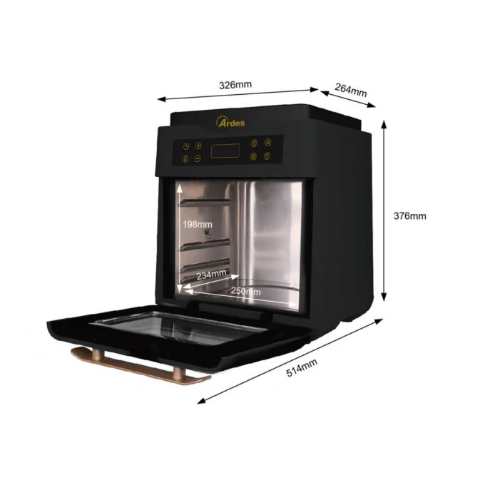 FRIGGITRICE ELETTRICA FORNO ARIA MULTIFUNZIONE 'ELDORADA XXL' 12 LT - 1500 W  - ARDES - Image 10