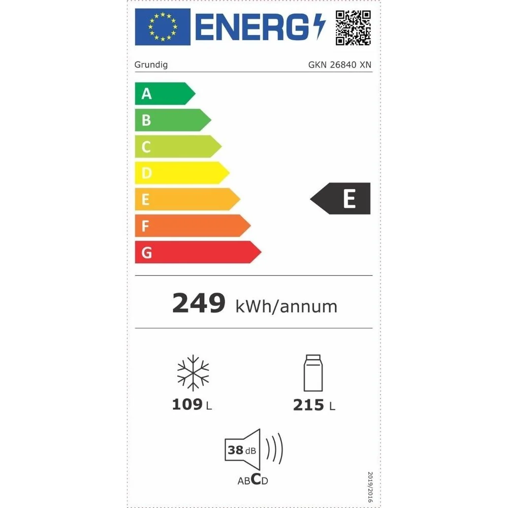 Frigorifero combinato Grundig libera installazione total no frost GKN26840XN INOX classe E - Image 5