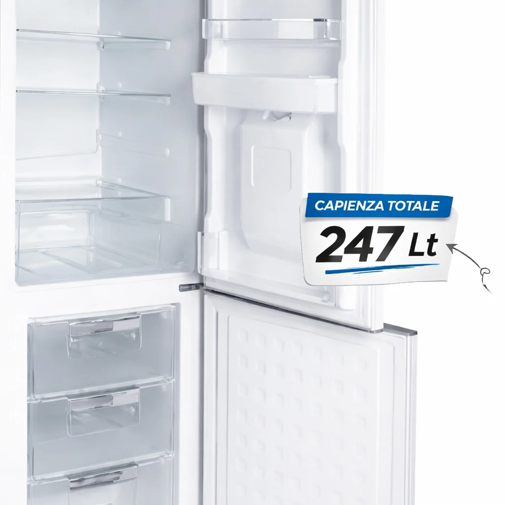 Frigorifero Combinato Vintage Doppia Porta 247Lt Light Blu con dispenser d'acqua - Image 3