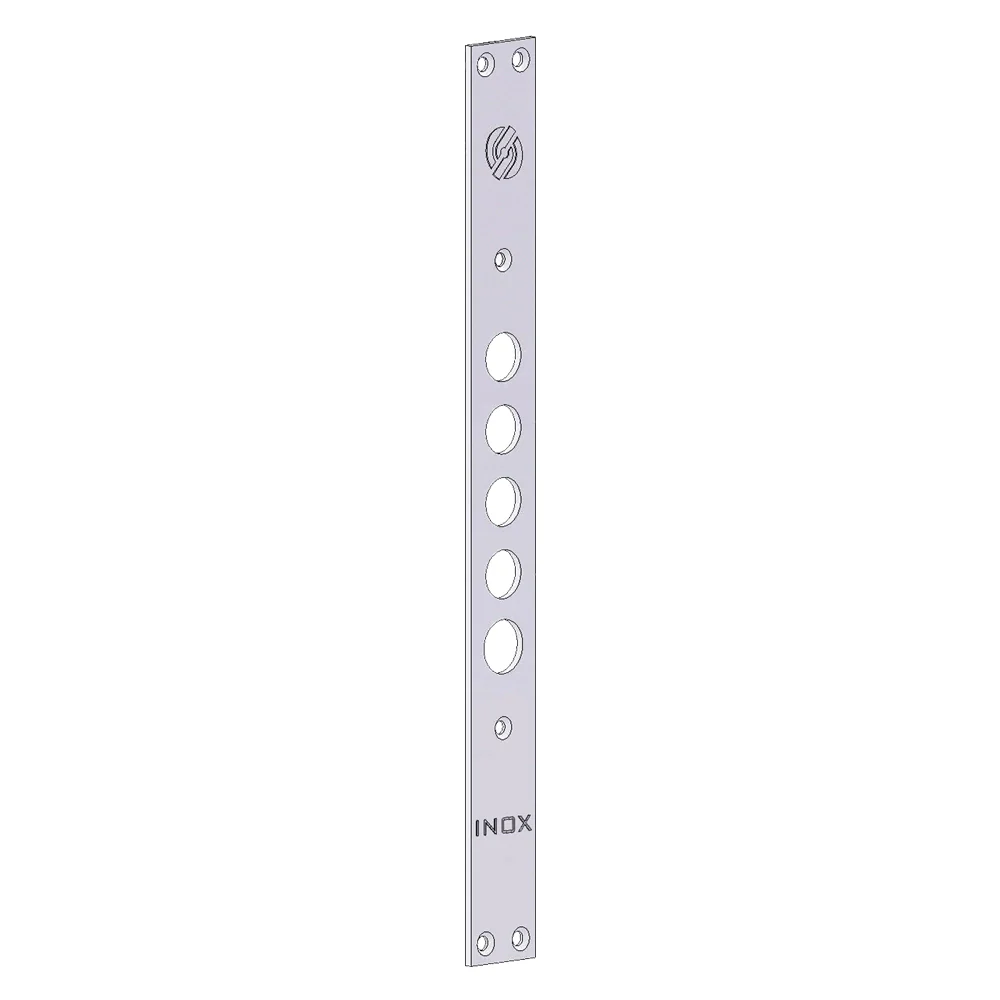 FRONTALE PER SERRATURE PORTE BLINDATE interasse mm 28 - 5 fori  - SECUREMME