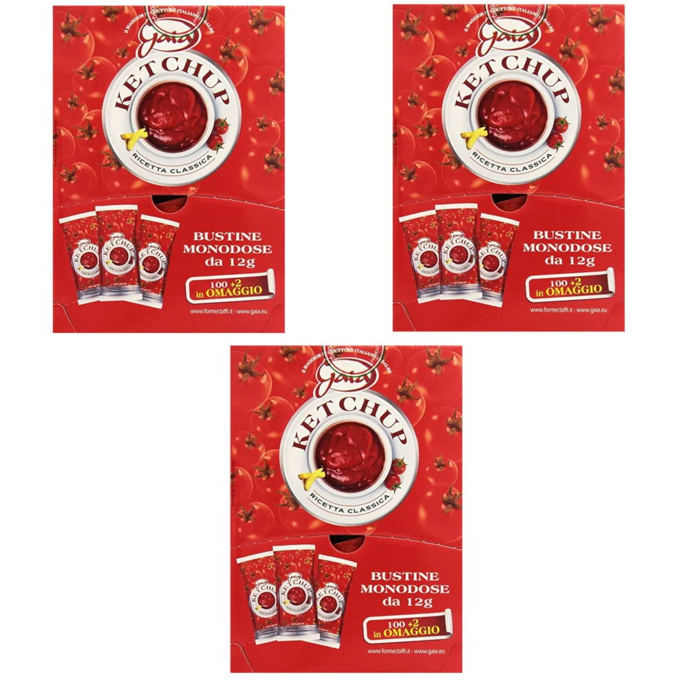 Gaia ketchup multipack 3 confezioni 306 bustine da 12 grammi - Image 2