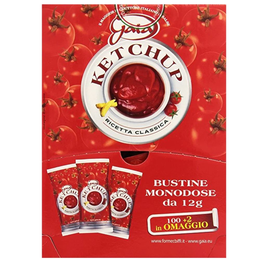 Gaia ketchup multipack 3 confezioni 306 bustine da 12 grammi - Image 3