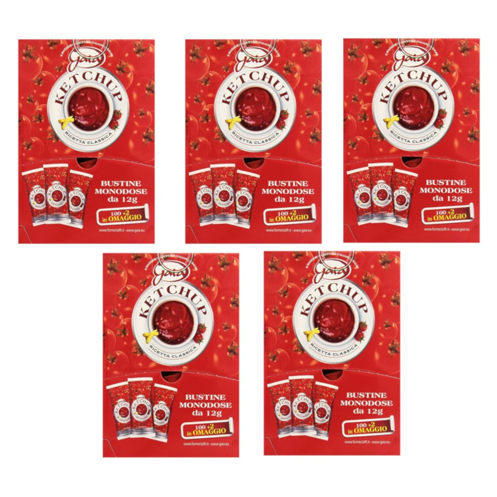 Gaia ketchup multipack 5 confezioni 510 bustine da 12 grammi - Image 5