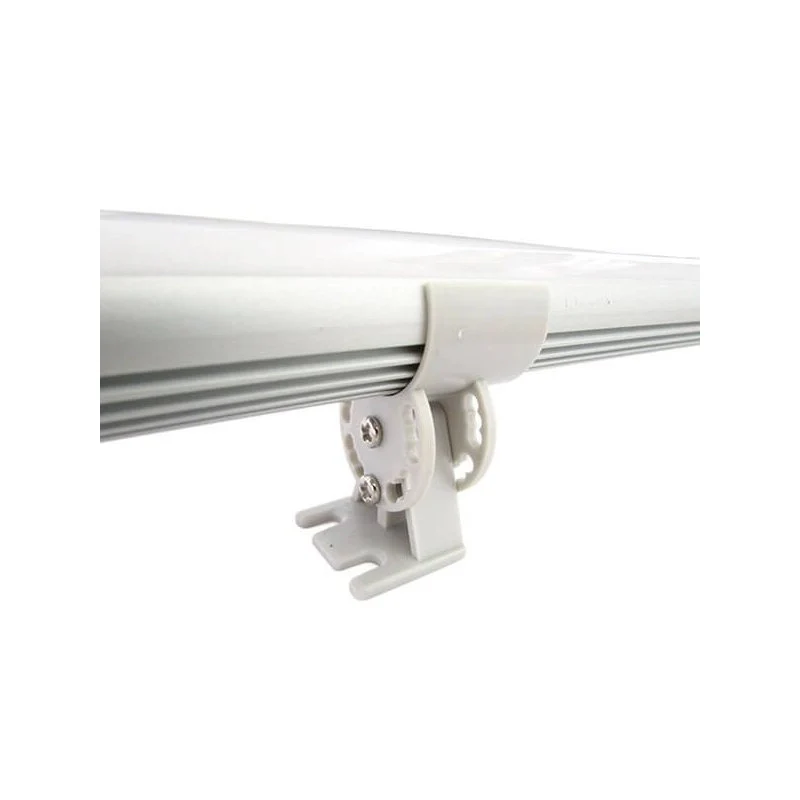 Gancio Supporto per Fissaggio Orientabile Regolabile in 9 Angolazioni per Muro Parete del Profilo Barra Alluminio Tondo BA6001 - Image 4