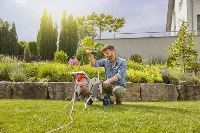 Gardena 18547-20 avvolgitubo da giardino Avvolgitubo multiposizione Manuale Nero, Acciaio inox - Image 10