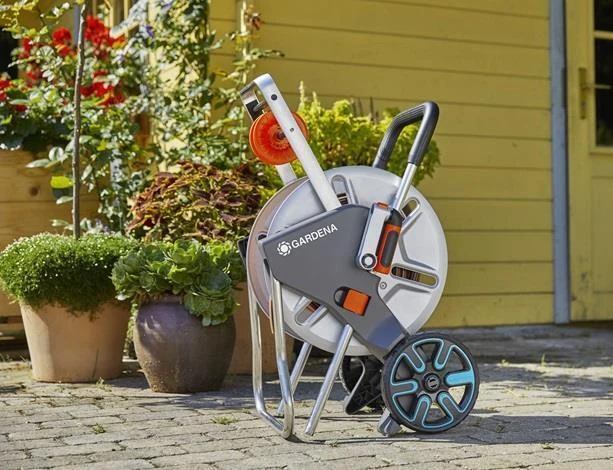 Gardena 18547-20 avvolgitubo da giardino Avvolgitubo multiposizione Manuale Nero, Acciaio inox - Image 6