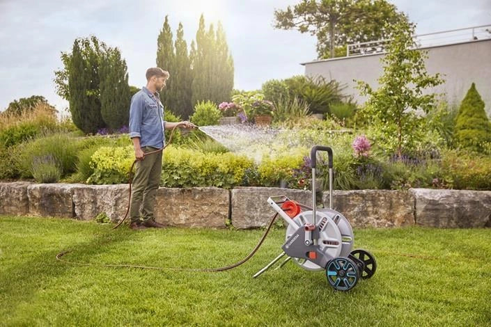 Gardena 18547-20 avvolgitubo da giardino Avvolgitubo multiposizione Manuale Nero, Acciaio inox - Image 7