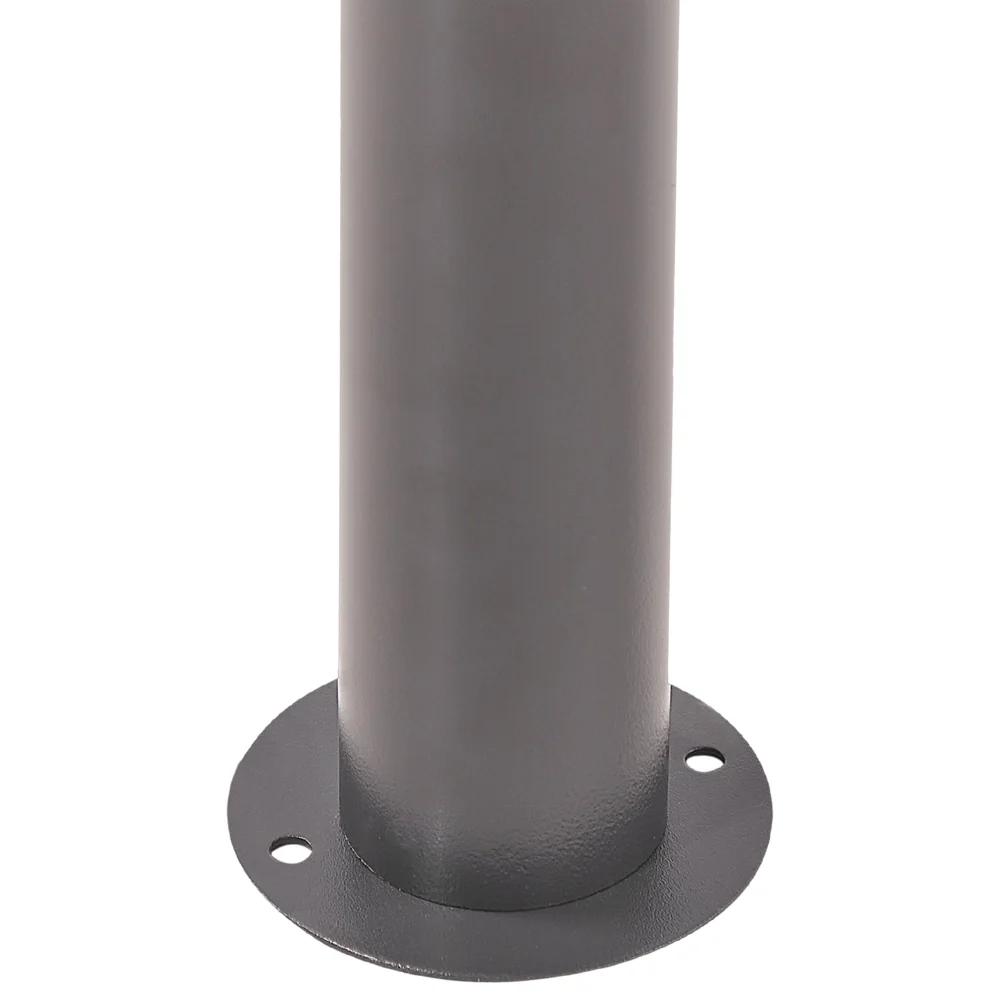 Gazebo da giardino con struttura in metallo e tessuto grigio 305 x 305 cm pergola esterno terrazzo - Image 8