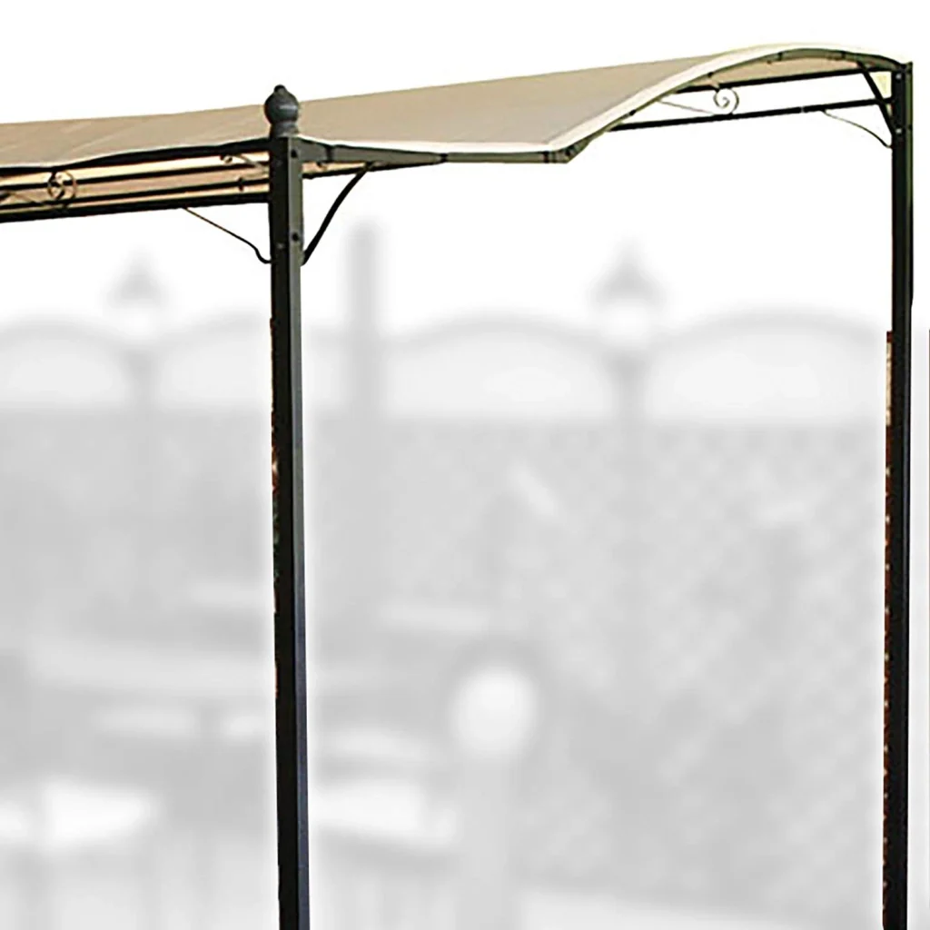 GAZEBO VERANDA DA PARETE ACCIAIO PATIO 300X250 TOP 180GR/MQ PERGOLA GIARDINO - Image 4