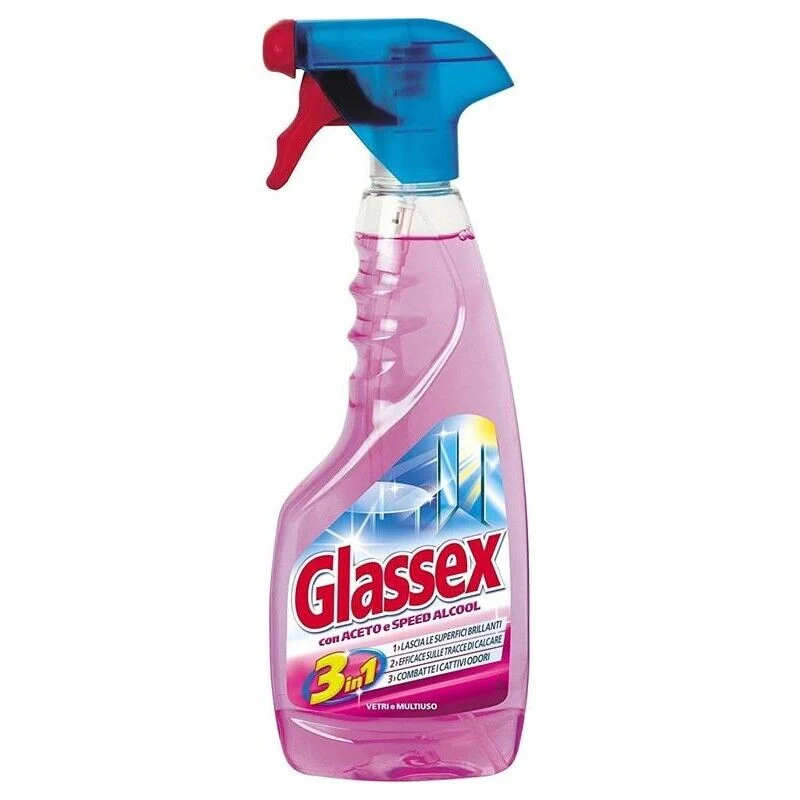 GLASSEX SET 12 PZ MULTIUSO SPRAY ACETO 3IN1 500ML - Image 5