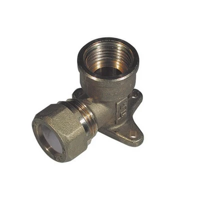 GOMITO CON FLANGIA PER RAME CON OGIVA TEFLON TIEMME- 1/2 x 16- TIEMM- pezzi 1
