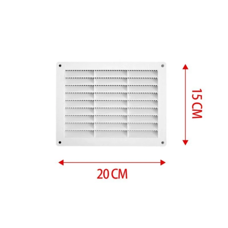 Griglia di Ventilazione Rettangolare 200X150mm Griglia Aerazione In Plastica Made In Italy - Image 3