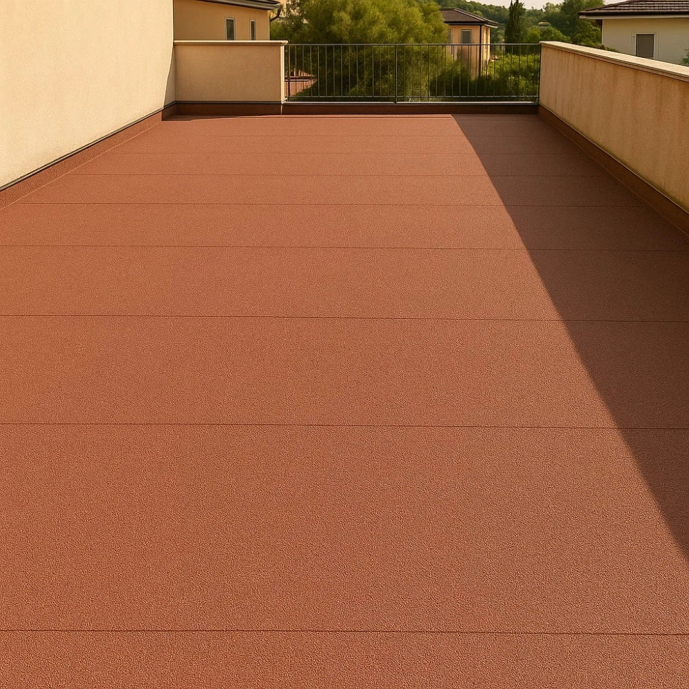 Guaina ardesiata rossa casasciutta impermeabilizzazione terrazze 3 rotoli 1x10 m - Image 3