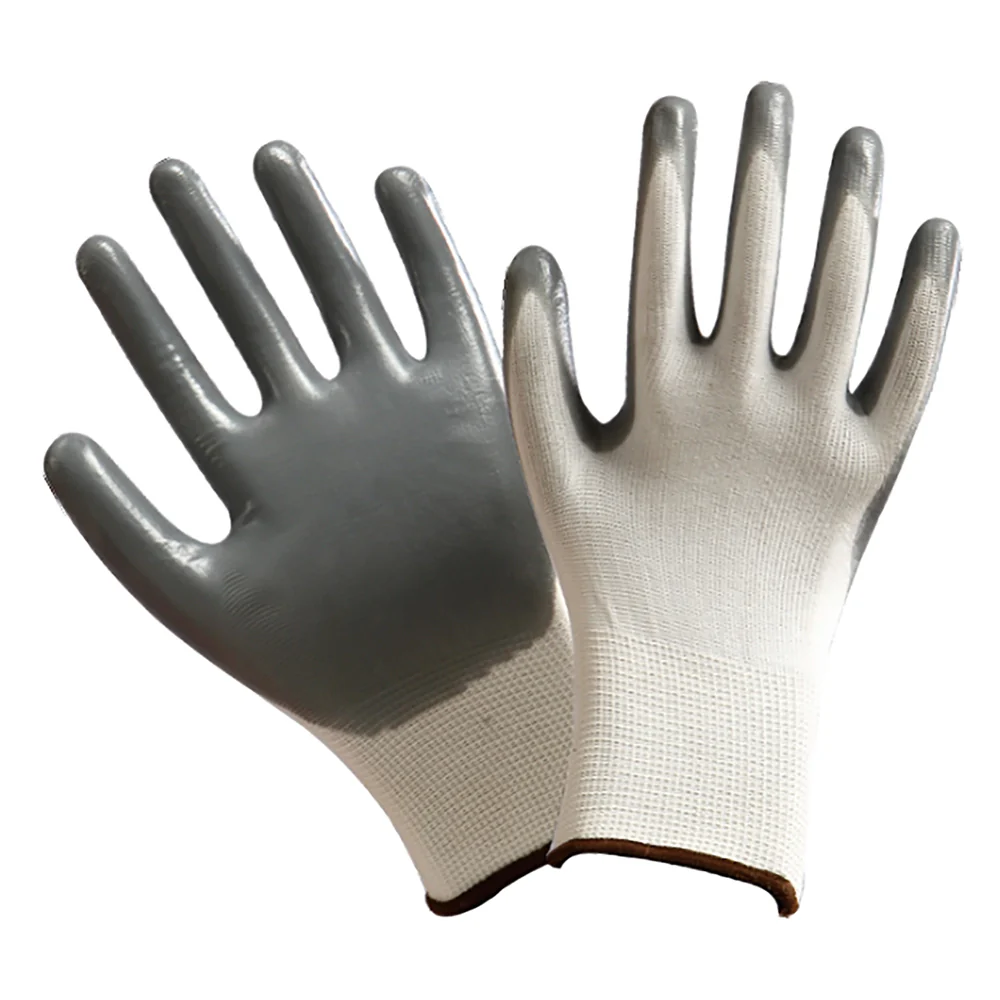 GUANTI IN NITRILE/NYLON Tg. 11 (XXL)- 12 coppia  - GRIFON SAFETY