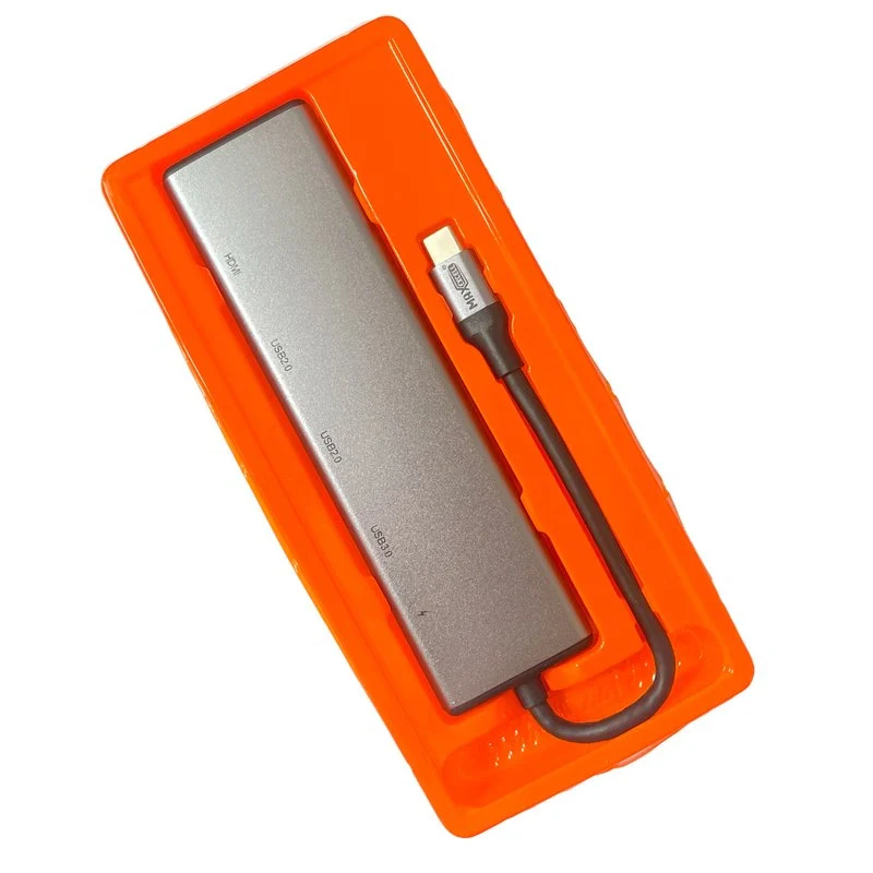 Hub USB C con Ingresso 3 porte USB 1 USB C e 1 HDMI con cavo 15 cm - Image 2