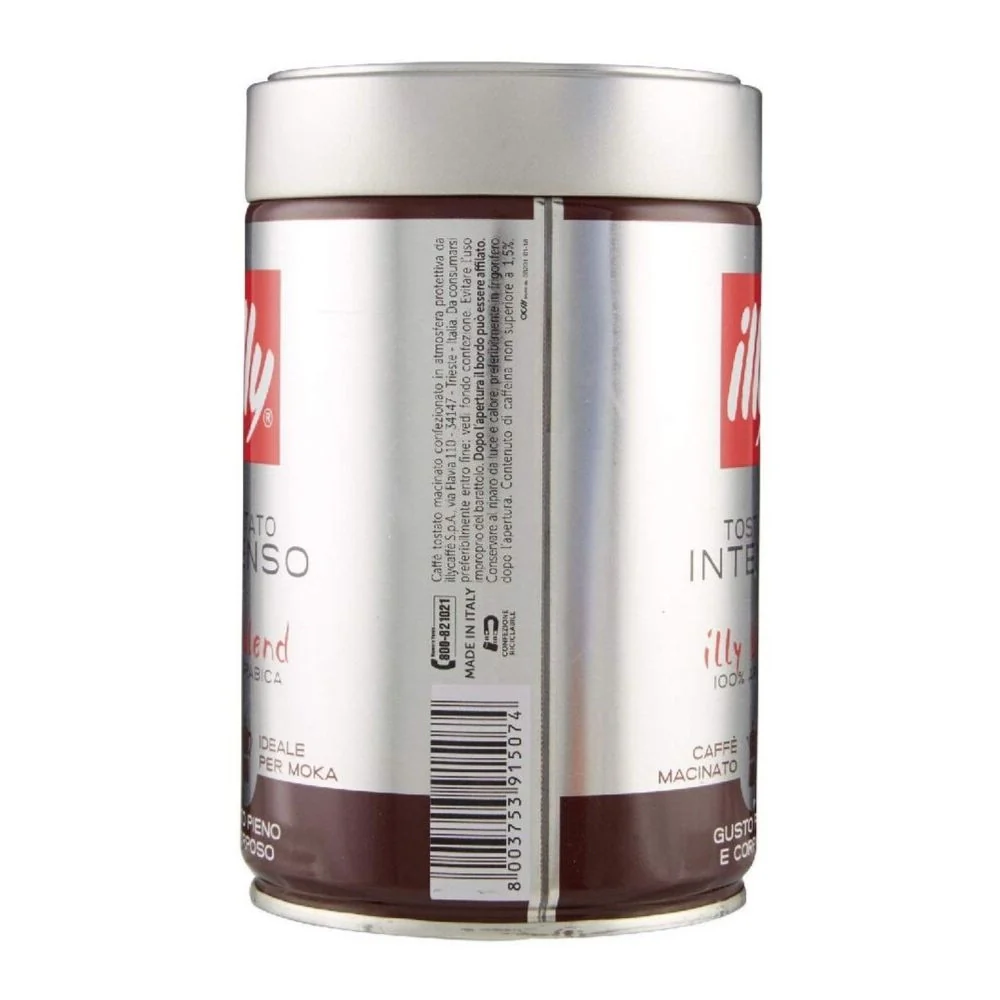 Illy caffe' macinato espresso tostato intenso 100% arabica macinato barattolo da 250 grammi - Image 2