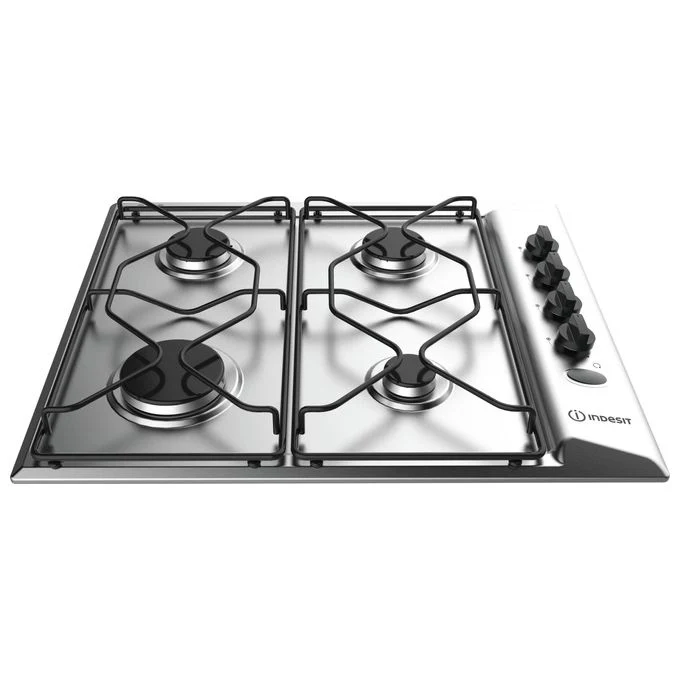 Indesit PAA 642 IX/I Acciaio inossidabile Da incasso 58 cm Gas 4 Fornello(i)