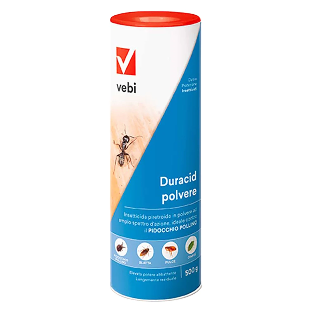 INSETTICIDA IN POLVERE 'DURACID' gr.500 - in barattolo spargitore  - VEBI
