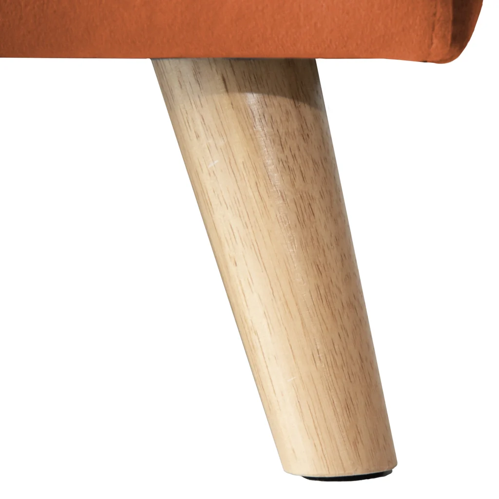 JAMESDivano letto angolare a 3 posti in velluto terracotta - Image 7