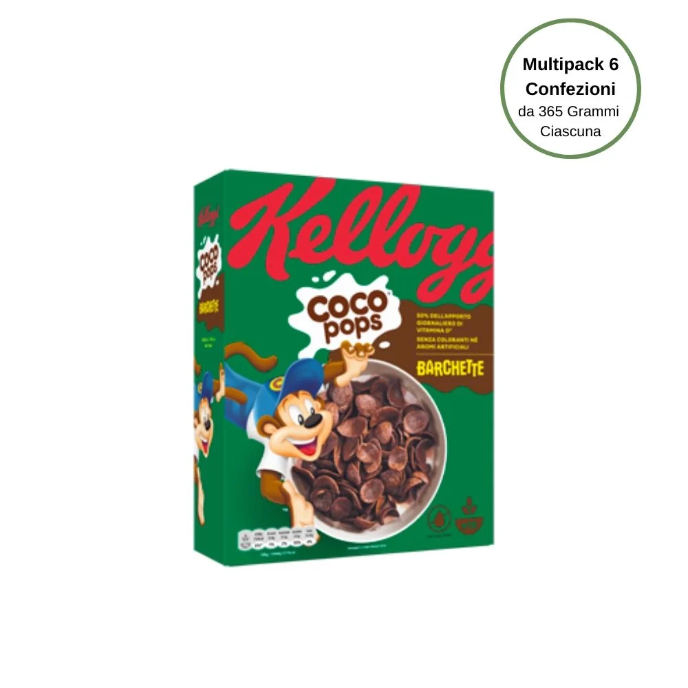 Kellogg's coco pops barchette multipack da 6 confezioni da 365 grammi