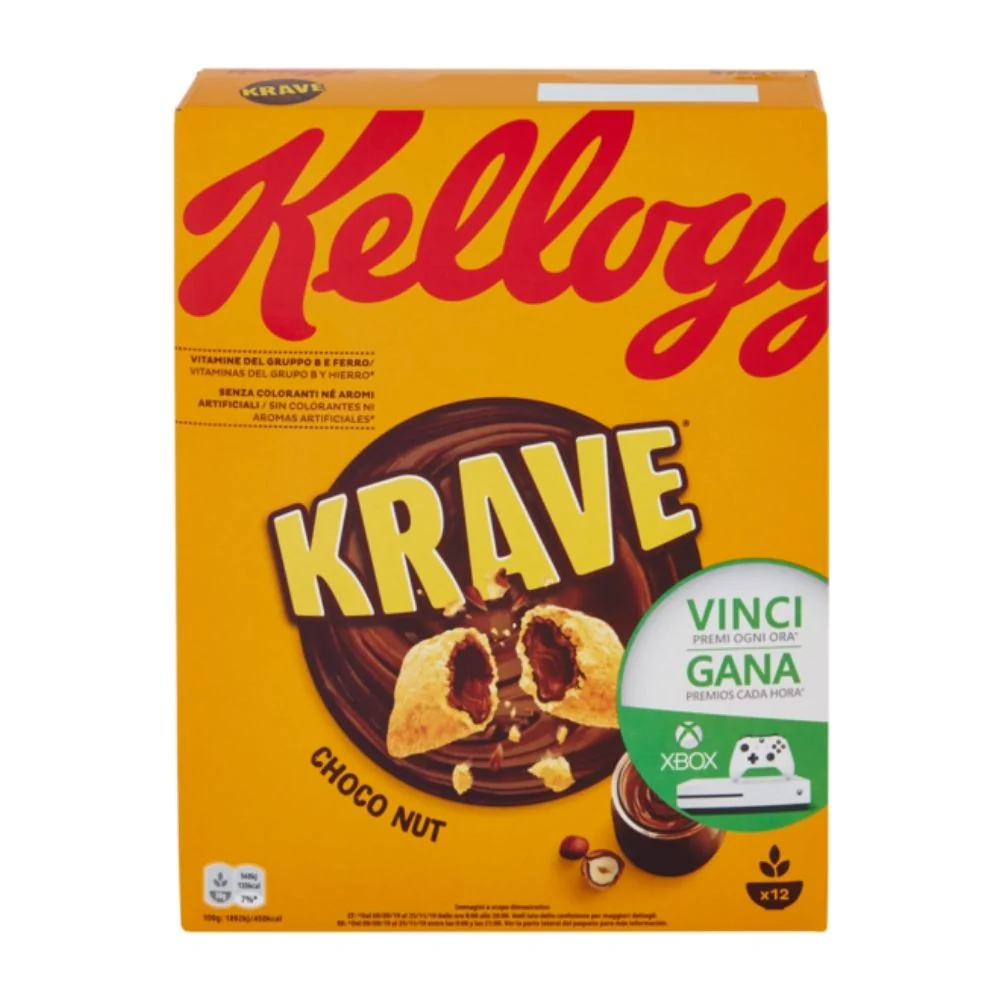Kellogg's krave choco nut multipack da 6 confezioni da 375 grammi ciascuna - Image 2