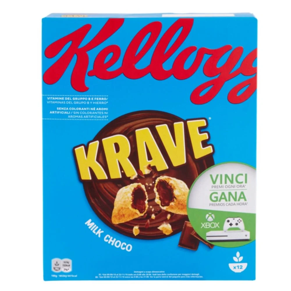 Kellogg's krave milk choco multipack da 6 confezioni da 375 grammi ciascuna - Image 2