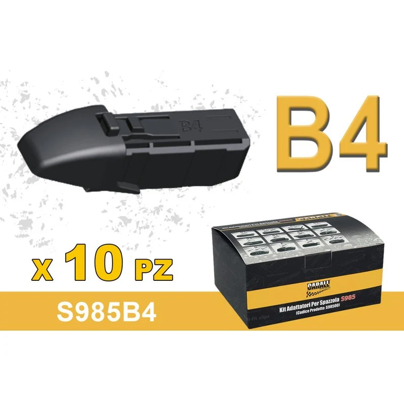 Kit 10 Attacchi B4 Per Spazzole Tergicristallo S985 Flat e T191 Ibrida - Image 2
