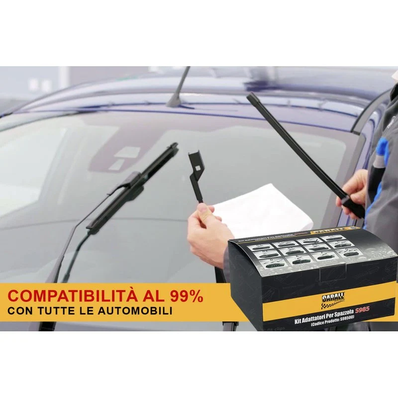 Kit 10 Attacchi E Per Spazzole Tergicristallo S985 Flat e T191 Ibrida - Image 3