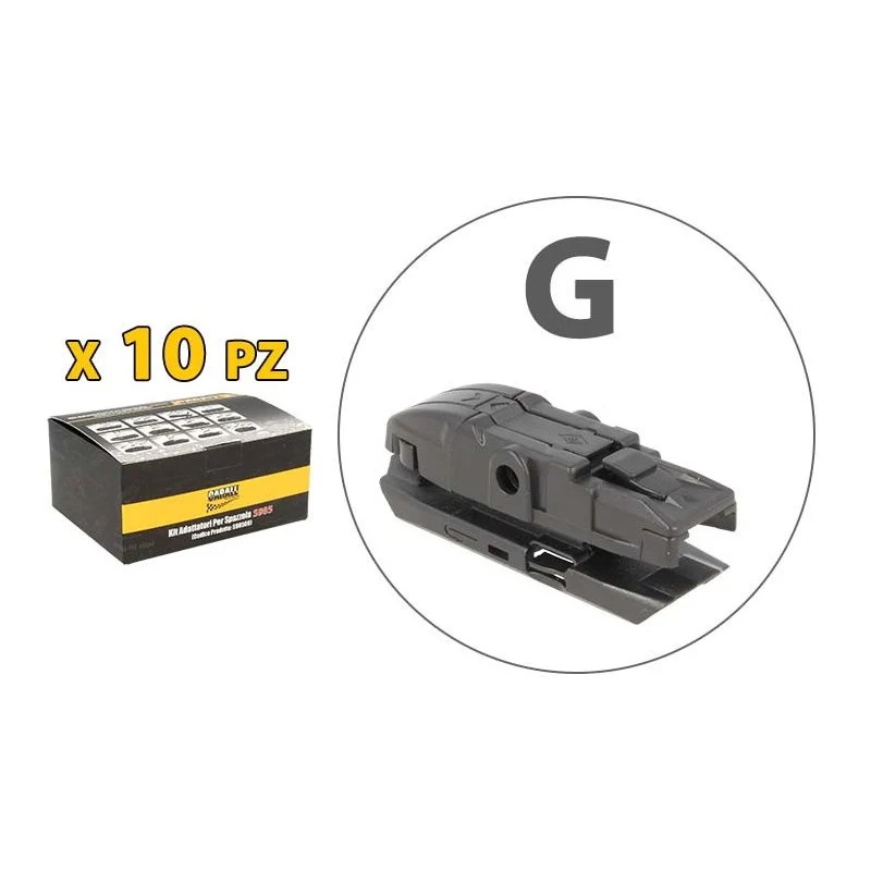 Kit 10 Attacchi G Per Spazzole Tergicristallo S985 Flat e T191 Ibrida - Image 2