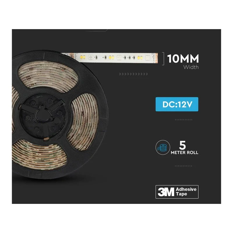 Kit Bobina Striscia Led RGB+CCT IP65 Con Centralina WiFi Compatibile Con Amazon Alexa Google Alimentatore Telecomando SKU-2628 - Image 3