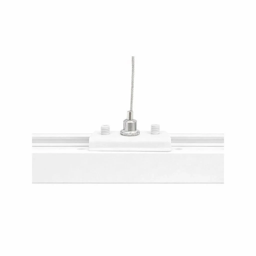 Kit Cavo Sospensione per Binario Monofase Bianco con Filo 200 cm Solo Per un Lato - Image 3