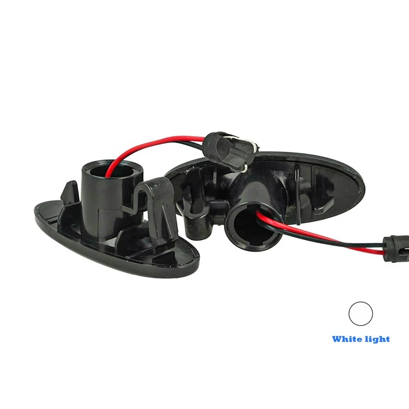 Kit Freccia Laterale a Led Side Marker Lente Nero Fume Luce Bianco Per Nissan Qashqai Micra X-Trail Cube Evalia Leaf Note NP300 NV200 Renault Koleos Smart Forfour OEM 4539062601 - Image 2