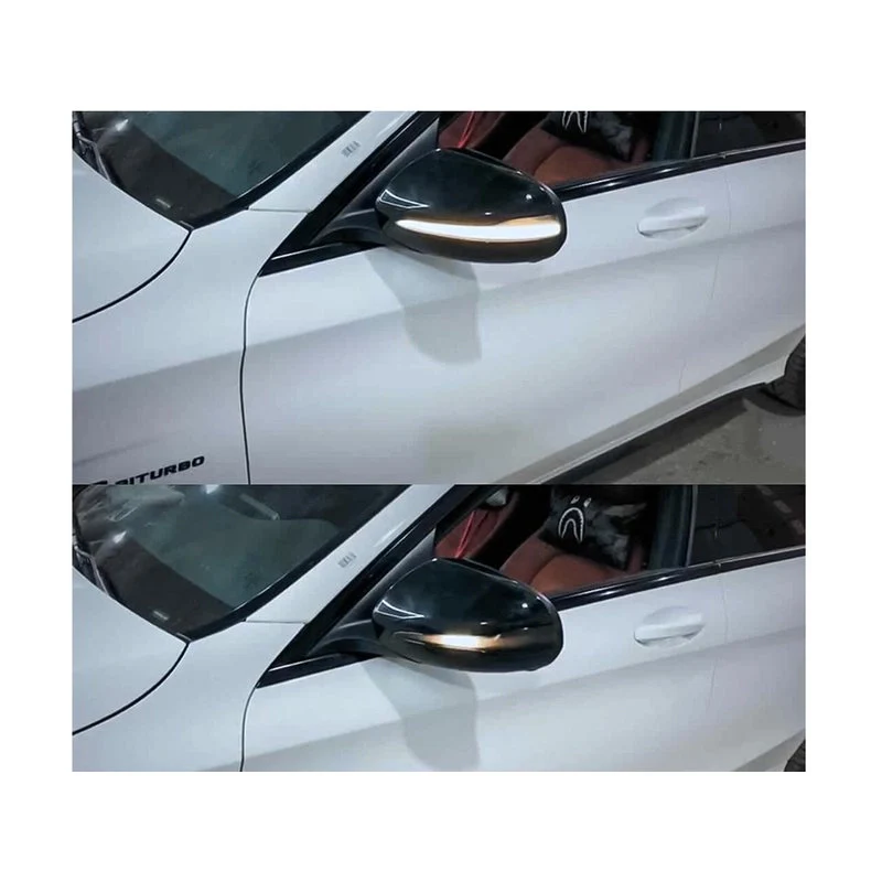 Kit Freccia Led Specchietto Retrovisore Dinamico Sequenziale Mercedes Benz W205 W222 W217 W213 Lente Trasparente Arancione - Image 4