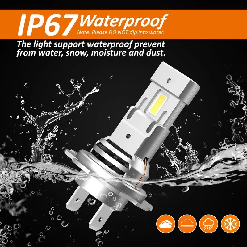 Kit Full Led Compatto H7 12V 45W 8000 Lumen Canbus All In One IP65 Dissipazione a Ventola - Image 3