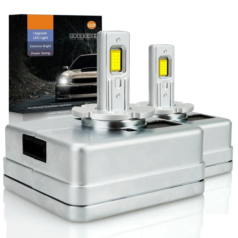 Kit Full Led Premium D5S 80W 12V 6000K 12000 Lumen 100% Canbus Piu Luminoso