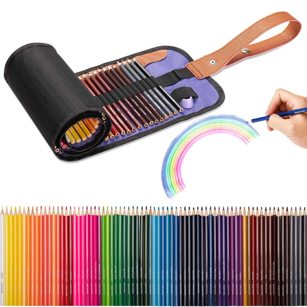 Kit Matite Colorate 74 Pezzi Schizzo e Disegno Artista Professionale Portatile - Image 2