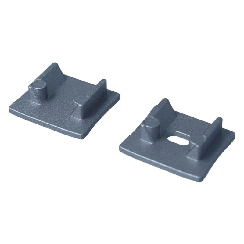 Kit Terminali Tapi di Chiusura In Metallo Con e Senza Foro Per Profilato Alluminio Alto BAZ1715 - Image 3