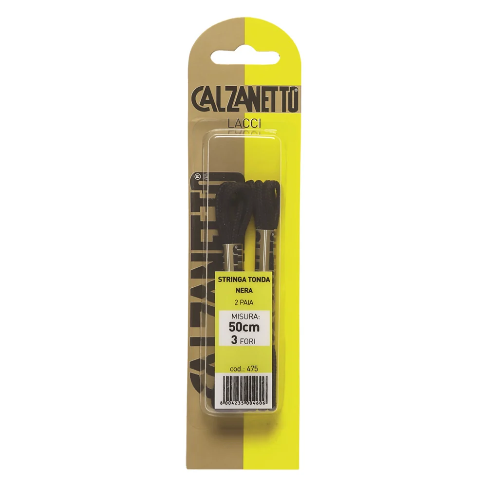 LACCI TONDI cm.70 marroni - blister 2 paia  - EBANO